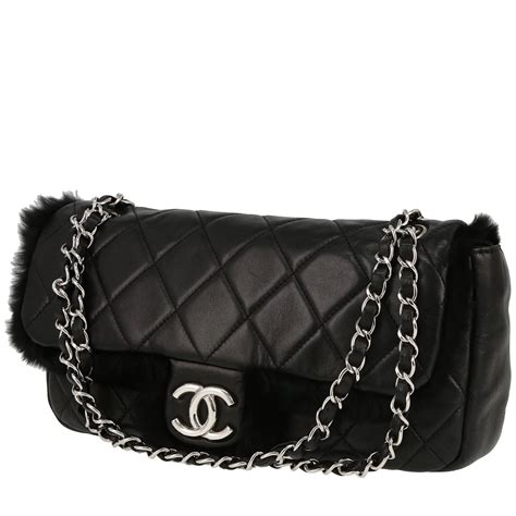 ciabattina pelliccia chanel|Borse Chanel Pelliccia sintetica per Donna .